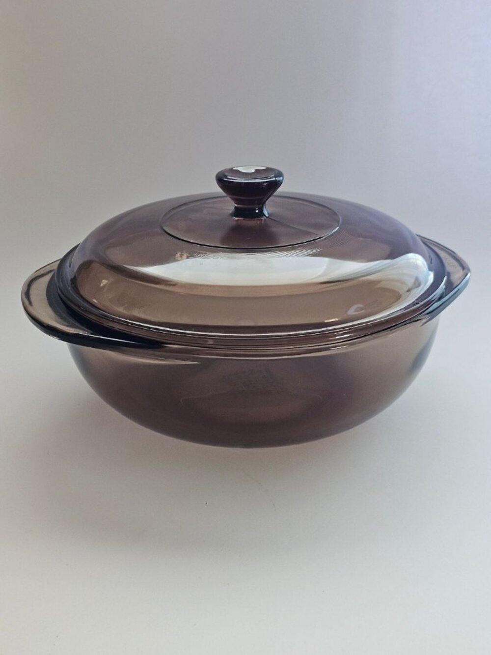 Pyrex Vision Amber Casserole Dish w/ lid 1.5qt CorningWare vtg bake